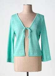 Gilet manches longues bleu DOLCEZZA pour femme seconde vue