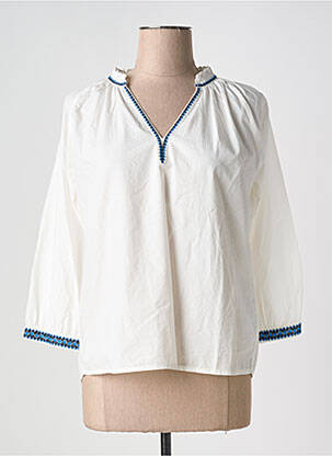 Chemisier blanc JULIE GUERLANDE pour femme