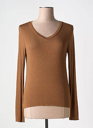 Top marron LOKITA pour femme