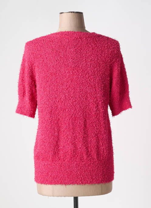 Gilet manches courtes fermeture boutonnée sur le devant rose IVY BEAU femme