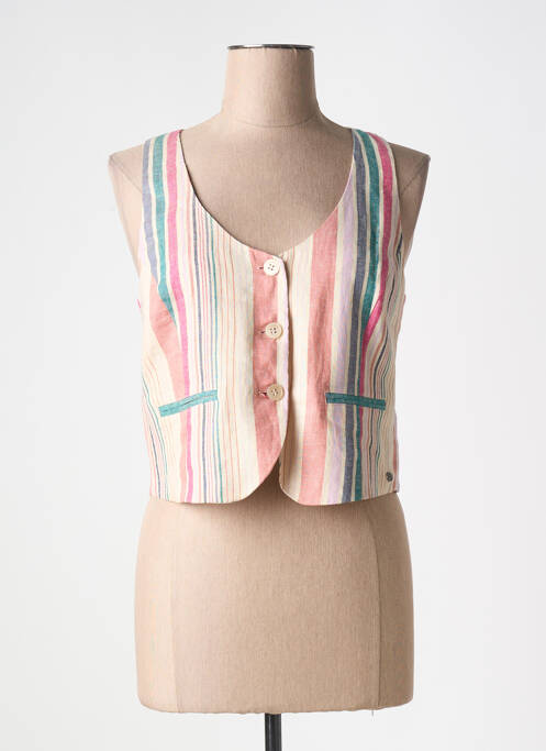 Gilet sans manche coupe cintrée beige SURKANA femme