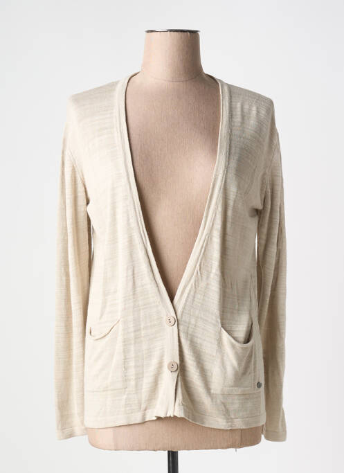 Gilet manches longues beige SURKANA pour femme