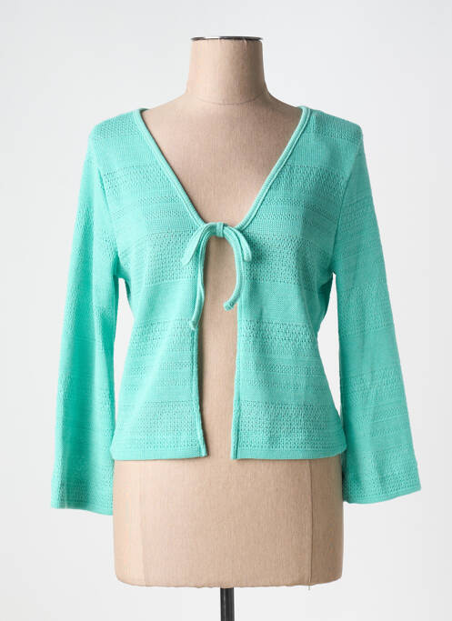 Gilet manches longues bleu DOLCEZZA pour femme