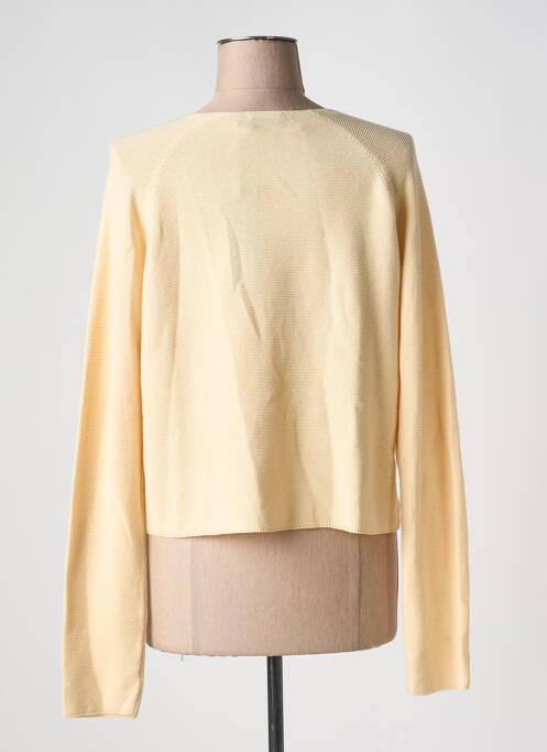 Gilet manches longues jaune YEST pour femme