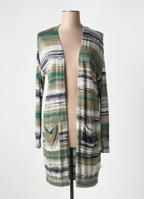 Gilet manches longues vert YEST pour femme