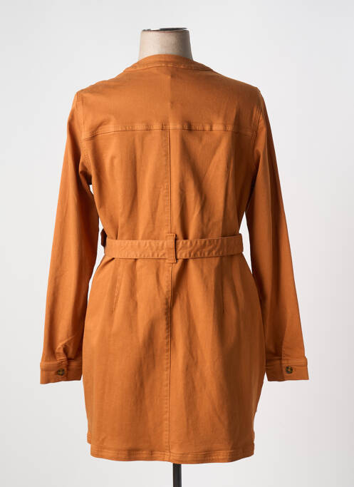 Robe mi-longue marron YEST pour femme