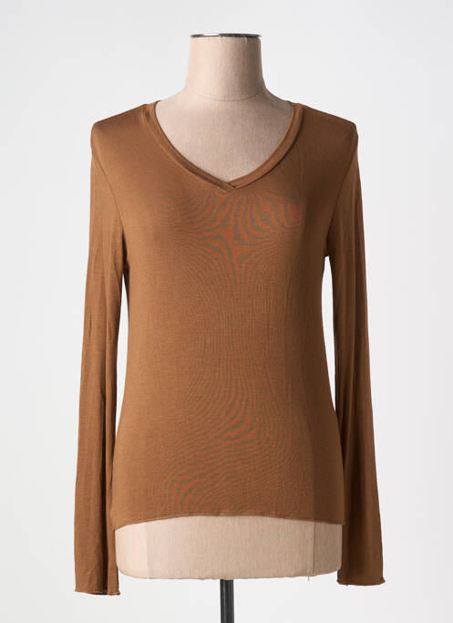 Top marron LOKITA pour femme
