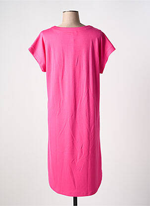 Robe mi-longue manches courtes manches courtes rose IVY BEAU femme