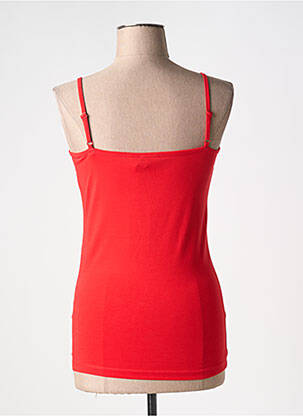Top tissage jersey fines bretelles rouge YEST femme