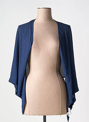 Boléro légère et transparente bleu PAZ TORRAS femme