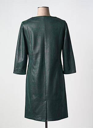 Robe courte manches 3/4 manches 3/4 vert YEST femme