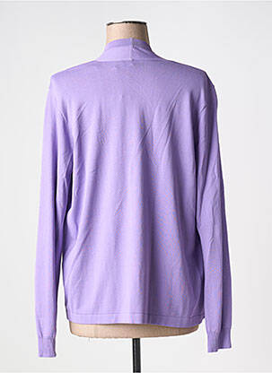 Gilet manches longues stretch violet YEST femme