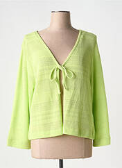 Gilet manches longues vert DOLCEZZA pour femme seconde vue