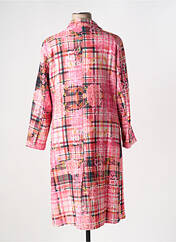 Manteau long rose ORIENTIQUE NATURALLY pour femme seconde vue