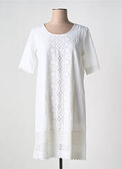 Robe mi-longue blanc ORIENTIQUE NATURALLY pour femme seconde vue