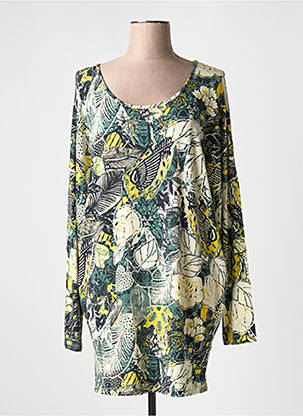 Tunique manches longues vert YEST pour femme