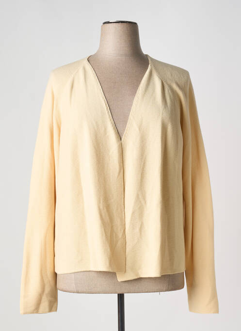 Gilet manches longues beige YEST pour femme