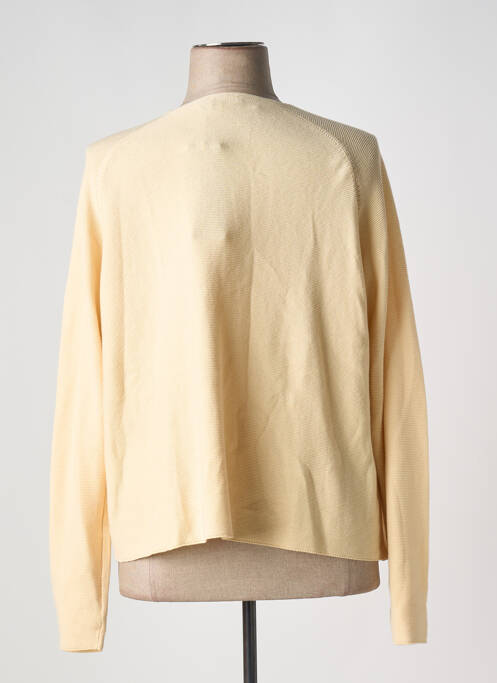 Gilet manches longues beige YEST pour femme