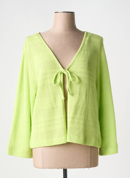 Gilet manches longues vert DOLCEZZA pour femme