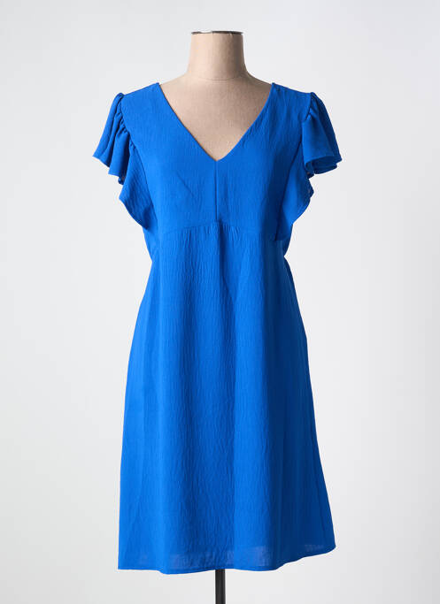 Robe courte bleu JULIE GUERLANDE pour femme