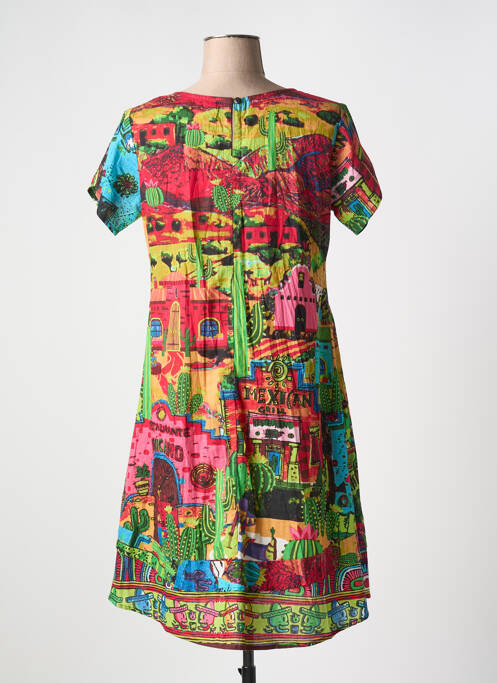 Robe courte rouge ORIENTIQUE NATURALLY pour femme