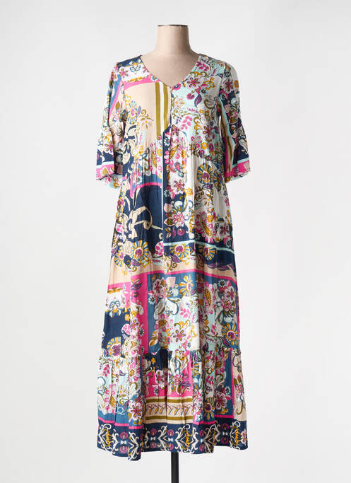 Robe longue bleu ORIENTIQUE NATURALLY pour femme