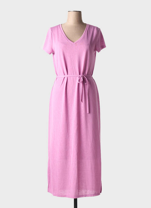 Robe longue rose IVY BEAU pour femme