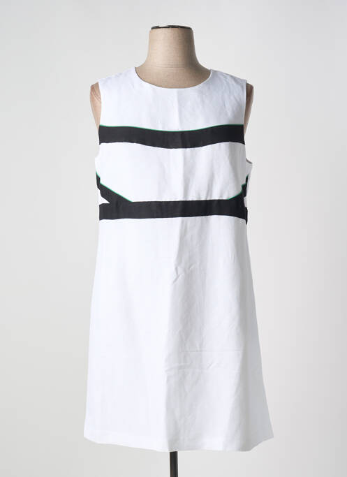 Robe mi-longue blanc JULIE GUERLANDE pour femme
