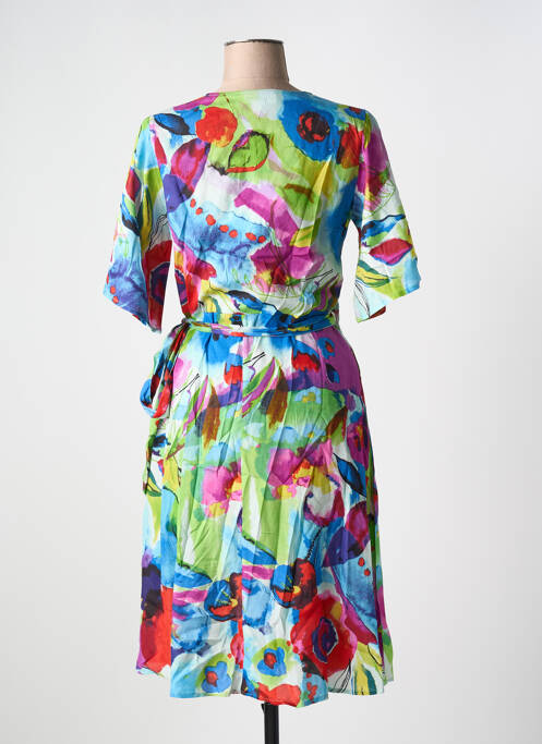 Robe mi-longue bleu ORIENTIQUE NATURALLY pour femme