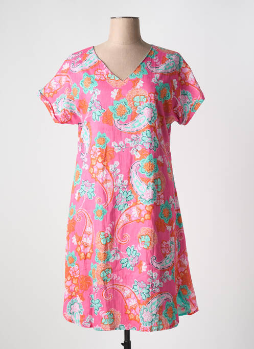 Robe mi-longue bleu ORIENTIQUE NATURALLY pour femme