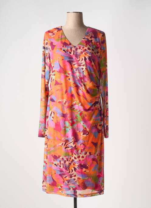 Robe mi-longue orange IVY BEAU pour femme