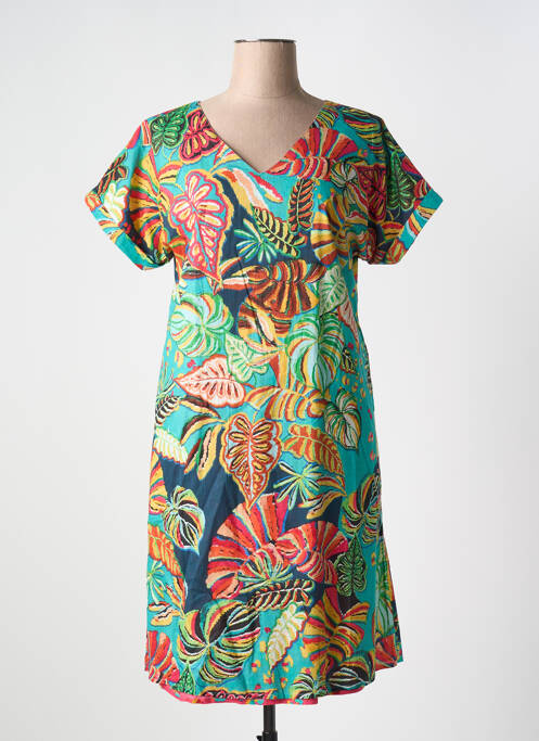 Robe mi-longue rouge ORIENTIQUE NATURALLY pour femme