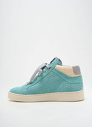 Baskets nubuck talon plat jusqu'à 3cm bleu VADDIA femme