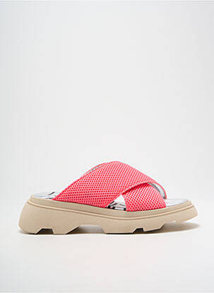 Mules/sabots bout ouvert talon de 4 à 6cm rose VADDIA femme