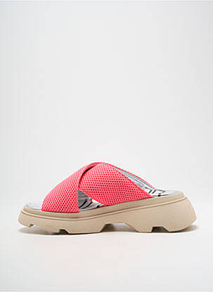 Mules/sabots bout ouvert talon de 4 à 6cm rose VADDIA femme
