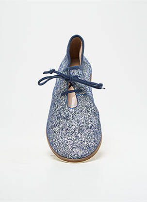 Derbies impression talon plat jusqu'à 3cm bleu FUGITIVE BY FRANCESCO ROSSI femme