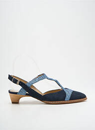 Sandales/nu pieds talon aiguille talon de 4 à 6cm bleu FRANCE MODE femme