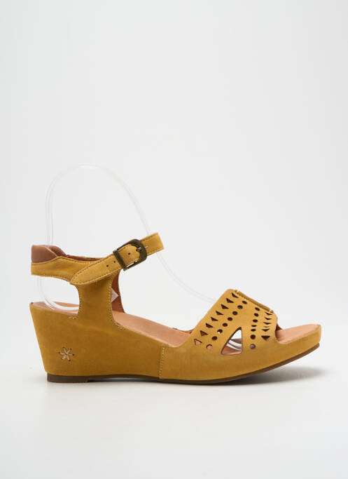 Sandales/Nu pieds jaune MAM'ZELLE pour femme