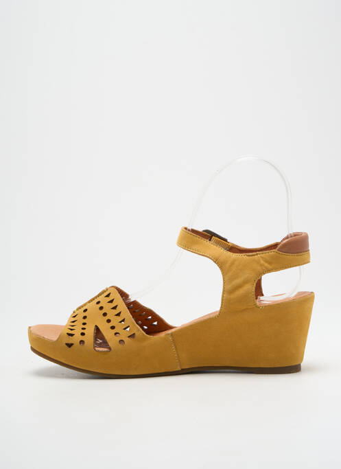 Sandales/Nu pieds jaune MAM'ZELLE pour femme