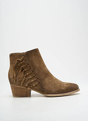 Bottines/boots bout pointu talon de 4 à 6cm vert FUGITIVE BY FRANCESCO ROSSI femme