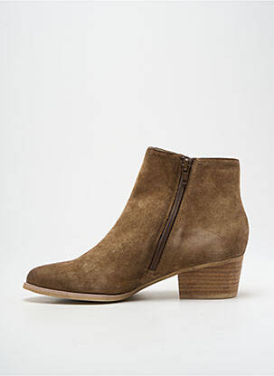 Bottines/boots bout pointu talon de 4 à 6cm vert FUGITIVE BY FRANCESCO ROSSI femme