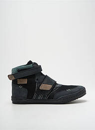 Baskets nubuck bout rond noir KICKERS garcon