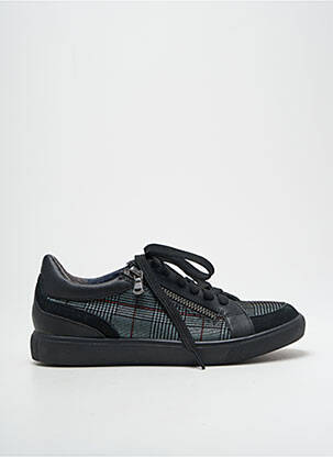 Baskets fermeture zip et lacets talon plat jusqu'à 3cm noir FUGITIVE BY FRANCESCO ROSSI femme