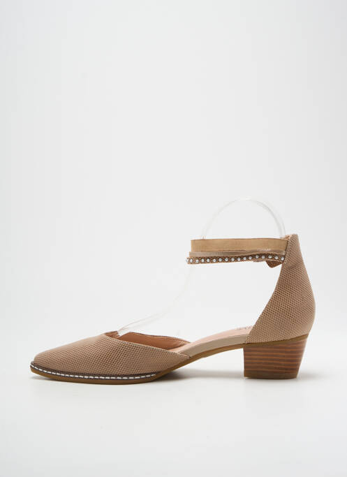 Escarpins beige FUGITIVE BY FRANCESCO ROSSI pour femme