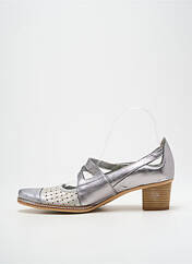 Escarpins argent UN TOUR EN VILLE pour femme seconde vue