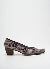 Escarpins argent UN TOUR EN VILLE pour femme seconde vue