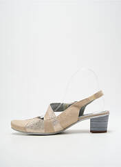 Sandales/Nu pieds beige UN TOUR EN VILLE pour femme seconde vue