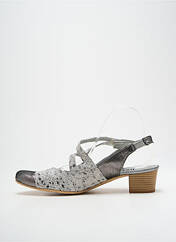 Sandales/Nu pieds argent UN TOUR EN VILLE pour femme seconde vue