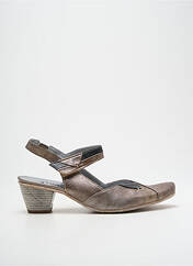 Sandales/Nu pieds marron UN TOUR EN VILLE pour femme seconde vue