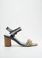 Sandales/Nu pieds noir UN TOUR EN VILLE pour femme seconde vue